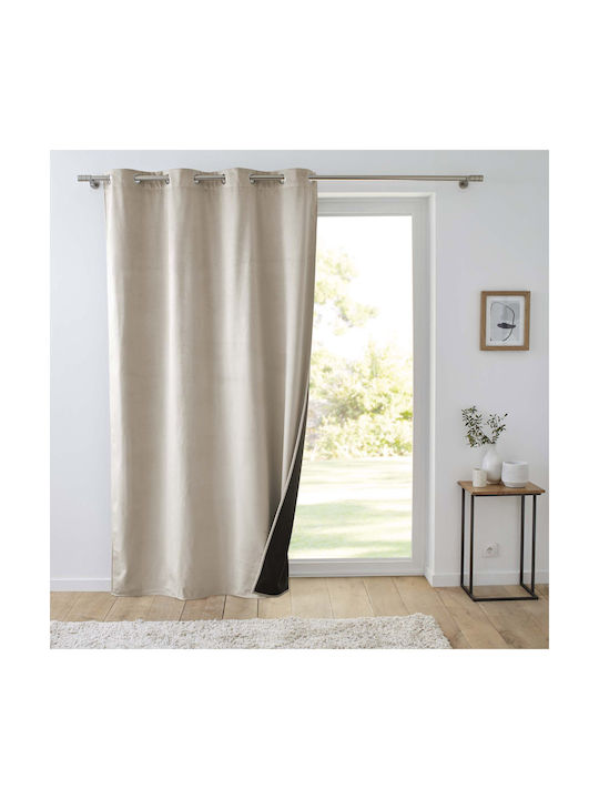Perdea Cu Capse L-c Polarchic Bej 140x260cm