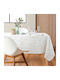 Tablecloth Stain Resistant L-c Leya White 145x250cm