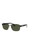 Ray Ban Ανδρικά Γυαλιά Ηλίου με Μαύρο Μεταλλικό Σκελετό και Πράσινο Φακό RB3751 002/31
