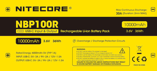 NiteCore Nbp100r Lighting Flashlight Accessories