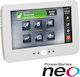 7' Color Touch Screen Keyboard 128 Zones Proximity Reader White En Ro Neo Series Dsc Hs2tchpee1
