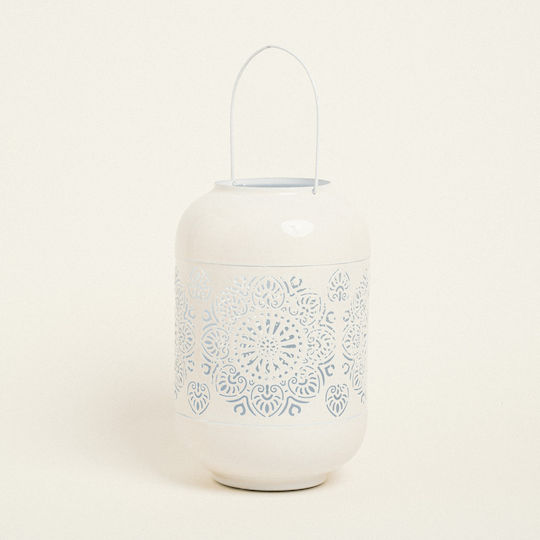 Metalllaterne Ecru 20 x 30 cm Beauty Home