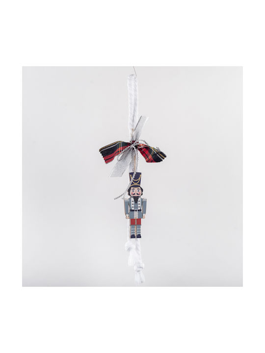 Hanging Nutcracker Charm Grey Beauty Home