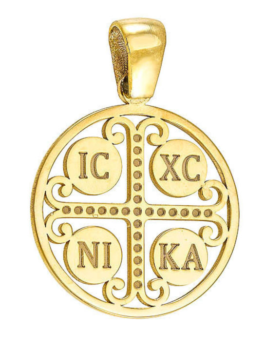 Dio Jewellery Lab Charm Φυλαχτό από Επιχρυσωμένο Ασήμι