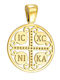 Dio Jewellery Lab Charm Φυλαχτό Κωνσταντινάτο από Επιχρυσωμένο Ασήμι