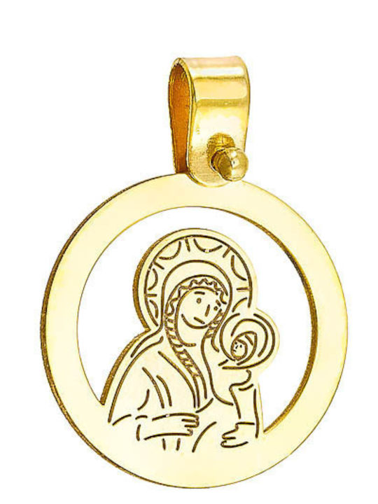 Dio Jewellery Lab Pendant Kids Talisman with the Virgin Mary 45cm made of Silver 22FY