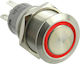 Metall-Drucktaster Momentan 19mm Rot