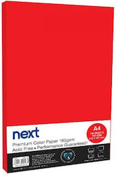 Red Photocopy Cardstock A4 160gsm 100 sheets