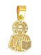 Dio Jewellery Lab Charm Φυλαχτό Κωνσταντινάτο από Επιχρυσωμένο Ασήμι 12FYM