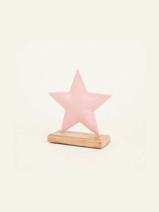 Beauty Home Plastic Christmas Decorative Star 15x16cm Pink