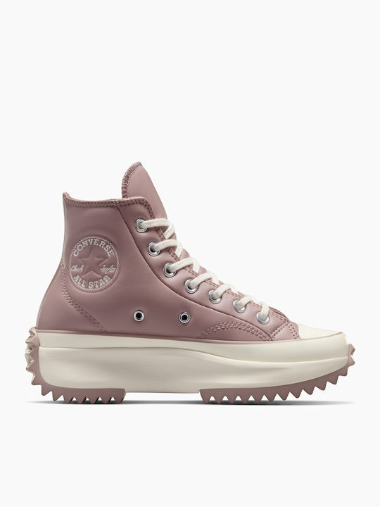Run Star Hike Γυναικεία Flatforms Sneakers Ροζ