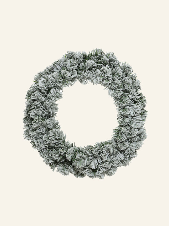 Beauty Home Christmas Decorative Wreath with Diameter 90cm Snowy