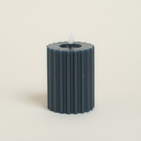 LED Candle 7.5 X 12.3 Cm Petrol Beauty Home