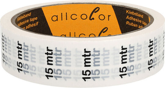 Allcolor 845-25 W Pvc Marker Tape "15m" 25mm X 33m White Ταινία Σήμανση Καλωδίων