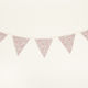 Beauty Home Partydekorationen Flaggen in Rosa Farbe 20cm