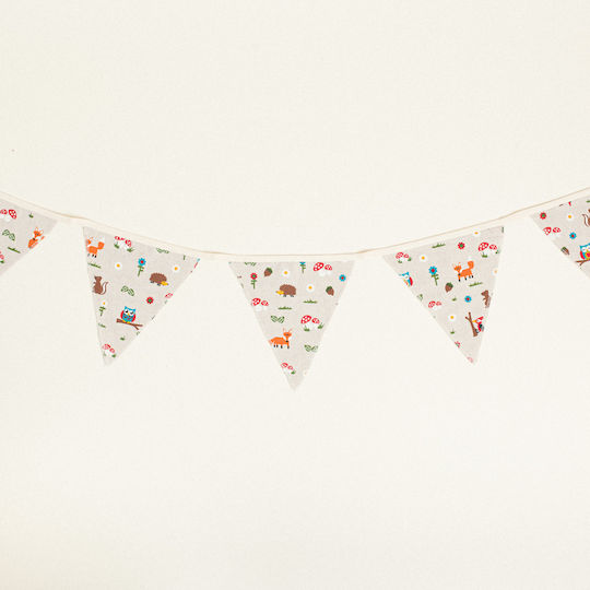 Decoration Banners 20 X 18 X 260 Cm Forest Animals Beauty Home