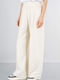 Damen Stoff Hose Ecru