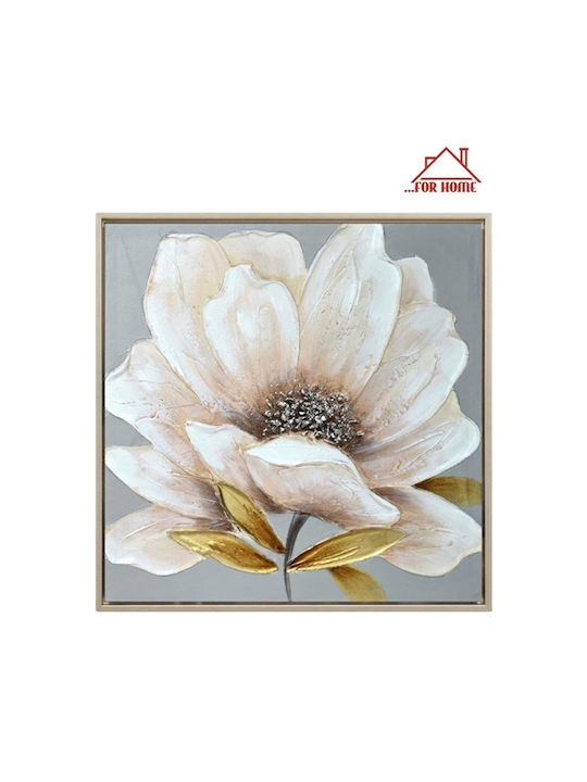Canvas Painting 63x63x3cm Flower Forhome 905795 Home