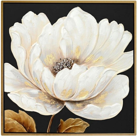 Πίνακας Καμβά 63x63x3cm Λουλούδι Forhome 905802 Home