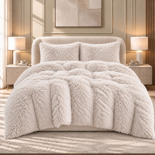 Saray Home Husă de pătură Set de fețe de pernă Super Dublu 220x240cm 220 3buc 300 g/mp²Gsm