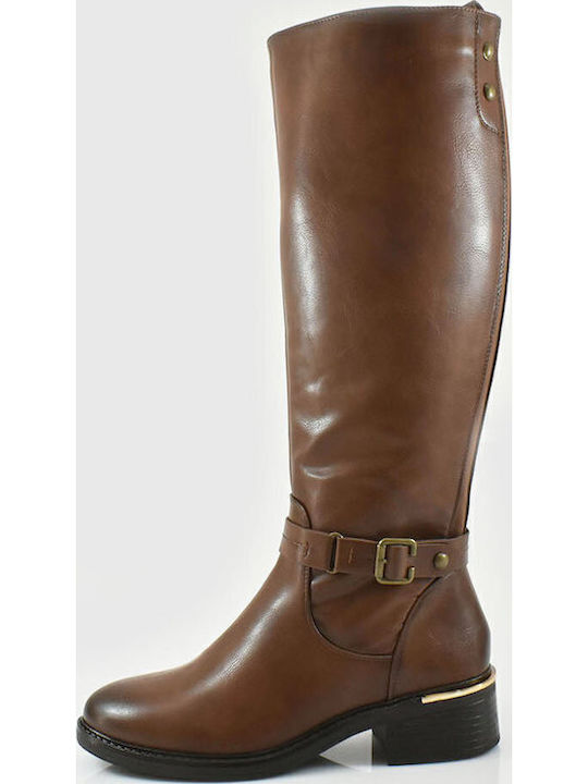 Envie Shoes Γυναικείες Μπότες Ιππασίας Καφέ