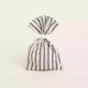 Beauty Home Fabric Christmas Pouch for Gift Blue 12x17cm.