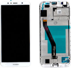 Οθόνη Prime με Πλαίσιο για Huawei Y6 2018, Huawei Y6 2018 Prime (Λευκό)