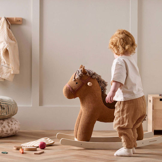 Kids Concept Κουνιστό Παιχνίδι Αλογάκι για 18+ μηνών για Βάρος έως 50kg Καφέ