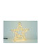 JK Home Decoration Weihnachtlicher Dekorativer Stern Metallisch Gold 58x8x58cm 1Stück
