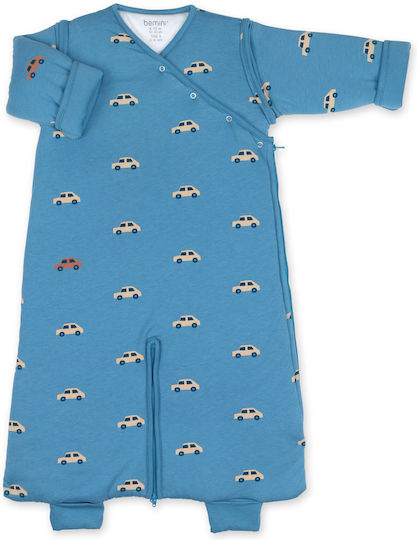 Bemini Magic Winter-Schlafsack mit Beinen 3 Tog Blau mit abnehmbaren Ärmeln