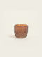 Beauty Home Candle Holder Glass in Brown Color 5.5x6cm 1pcs