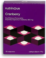 Nutrinous Cranberry 350mg 30 ταμπλέτες