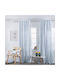 Teoran Curtain With Pencil Pleat Cayo Light Blue 140x275cm
