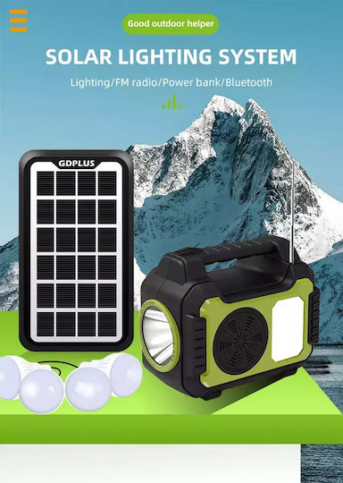 Autonomous Solar Lighting System Gd-8072 with Flash Light