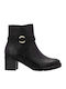 Leather Women's Ankle Boots Black