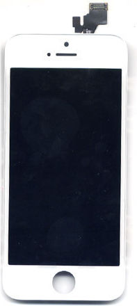 Екран Grade A със Сензорен Механизъм за iPhone 5 (Бял)