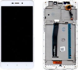 Bildschirm Grade A mit Rahmen für Redmi 4a (Weiß)