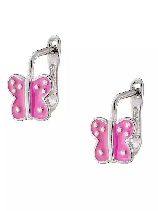 Oxzen Kids Earrings Butterflies from Silver