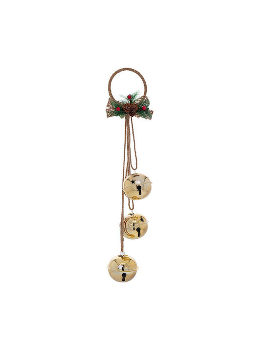 Hanging Hanging Bell Ornament Gold 11x49cm