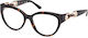 Guess Plastic Eyeglass Frame Cat Eye Brown GU50...