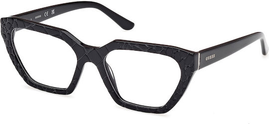 Guess Plastic Eyeglass Frame Cat Eye Gray GU50176 005