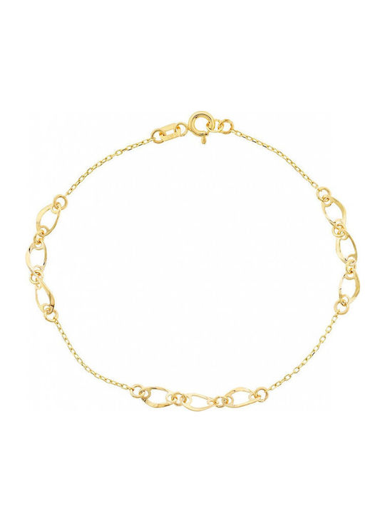 Mertzios.gr Women's Bracelet made of Gold 14K
