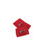 Dimcol Christmas Towel Set 2 Pieces 30x50 50x90 Christmas Socks Red 100% Cotton