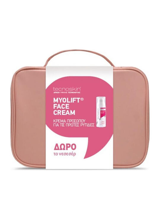 Tecnoskin Myolift Hautpflege-Set für Anti-Aging Mit Geschenk die Kosmetiktasche 2 Stück