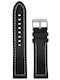 VStraps Δερμάτινο Λουράκι Μαύρο 22mm