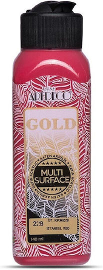 ArtDeco Multi Surface Instanbul Ακρυλικό Χρώμα Ζωγραφικής Red 228 140ml
