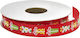 Grosgrain Ribbon Gift Design Red 15mm 9.5 meters