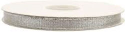 Stoffband Lurex Silber 6mmx25m