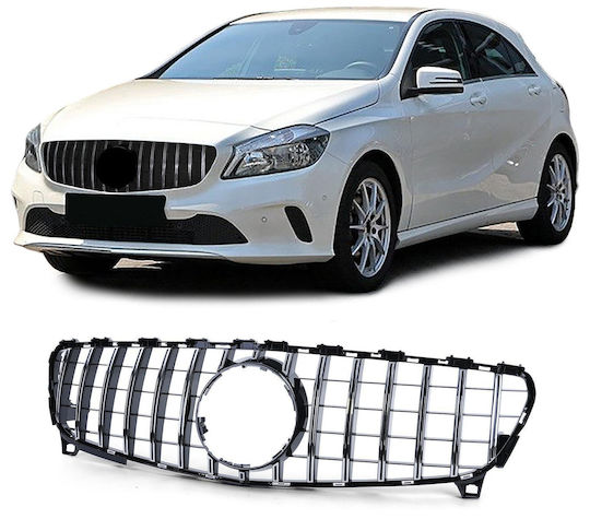 Frontgrill Mercedes Benz A Klasse W176 2015-2018 Schwarz Glänzend Jom-10017604s