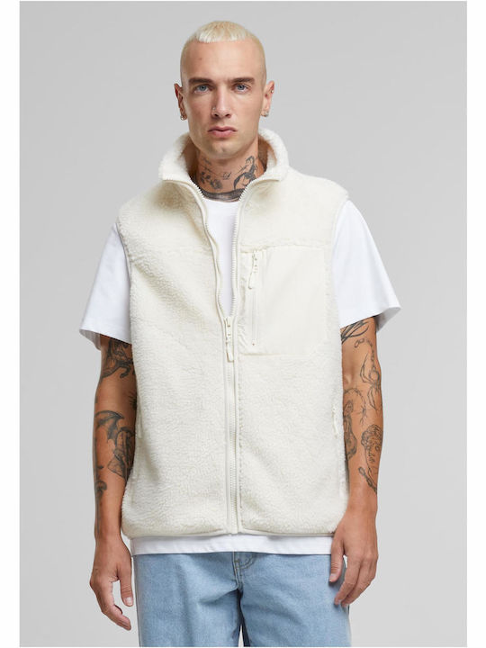 Urban Classics Sherpa Αμάνικο Μπουφάν Whitesand